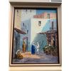 Image 2 : 2 x Framed Oil On Canvas North African Scene Paintings by J.B. Vitali