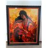 Image 1 : Framed Oil on Canvas Painting of Dancing Woman by J.B. Vitali, 1949