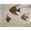 Image 1 : 3 x Brass Fish Wall Decorations