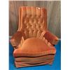 Image 1 : Vintage Upholstered Orange Chair
