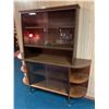 Image 2 : Vintage Wooden Glass Display Cabinet