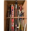 Image 3 : Cabinet Full of Skis, Ski Boots, and More! (Cabinet Not Included)