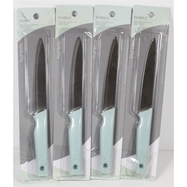 4 FAMILY KITCHEN FRUIT KNIVES