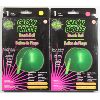 Image 1 : 2 12" GLOW BEACH BALLS - ONE PINK - ONE YELLOW