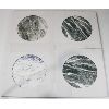 Image 1 : 4 CERMAMIC TRIVETS - 8" - MARBLE FINISH