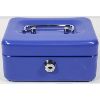 Image 1 : BLUE HEAVY DUTY CASH BOX, 6" X 4" X 2.5"