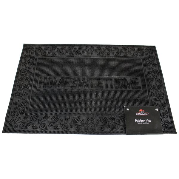 CASA DECOR HOME SWEET HOME RUBBER MAT - 23.5" X 16"