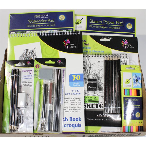 ASST. SKETCHING AND PAINTING SUPPLIES