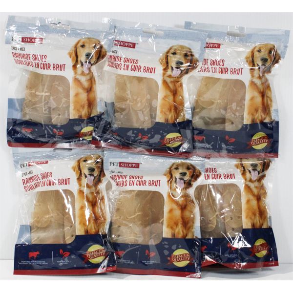 6  PETSHOPPE RAWHIDE CHEWS