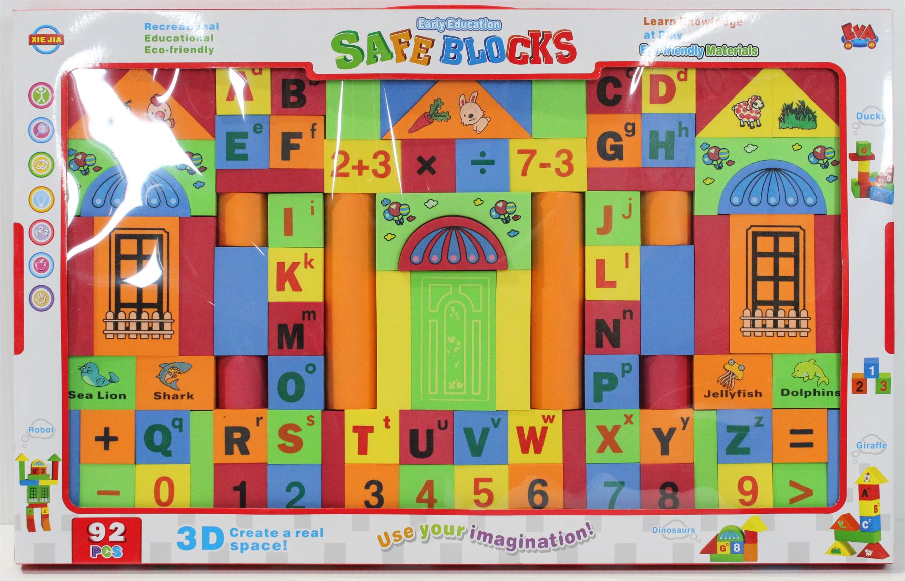 Safety Second First Blocks EARLY EDUCATION SAFE BLOCKS 92 PCE BUIILDING SET