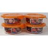 Image 1 : 4 LUCIANO GLASS CONTAINERS W/LIDS - 400ML 