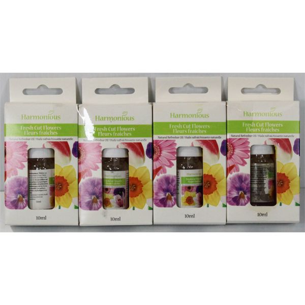 4 HARMONIOUS FRESH CUT FLOWERS ESSENTIAL OIL 