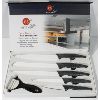 Image 1 : LS 6 PCE KNIFE SET - SILVER CARBON FIBER FINISH