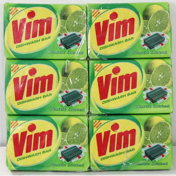6 VIM DISHWASH BARS - LIME SCENTED