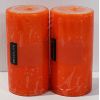 Image 1 : 2 DECOLITE PILLAR CANDLES - MANGO COCONUT GUAVA SCENT