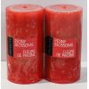 Image 1 : 2 DECOLITE PILLAR CANDLES - PEONY BLOSSOMS SCENT