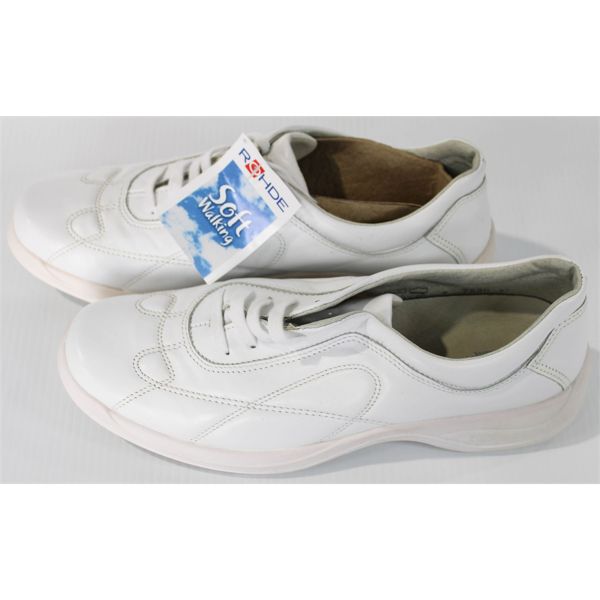 ROHDE LADIES WHITE LEATHER SOFT WALKING SHOES