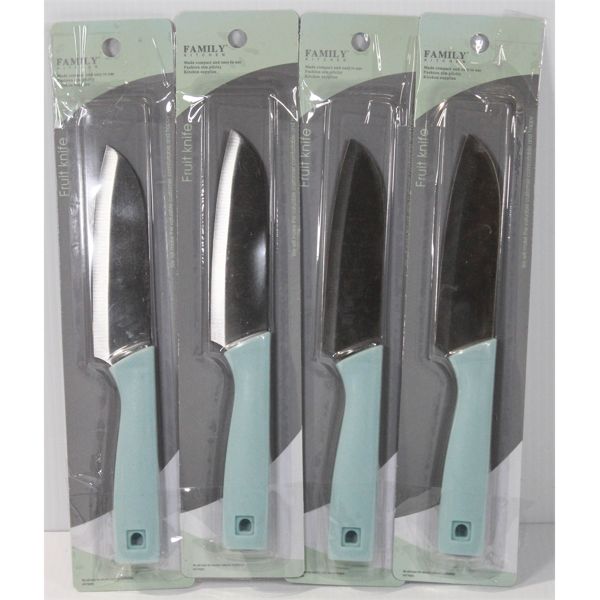 4 FAMILY KITCHEN FRUIT KNIVES