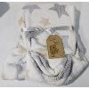 Image 1 : PRECIOUS MOMENTS TWO TONE STARS BABY BLANKET