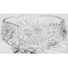 Image 1 : LARGE PINWHEEL CRYSTAL TRI-FOOTED FRUIT BOWL