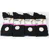 Image 1 : 4  PR SECRET COLLECTION BLACK KNEE HIGH SOCKS - FITS SIZE 6-10