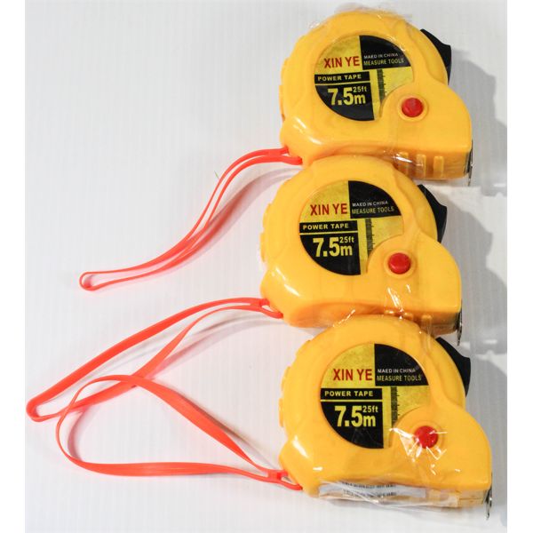 3 X 25' TAPE MEASURES