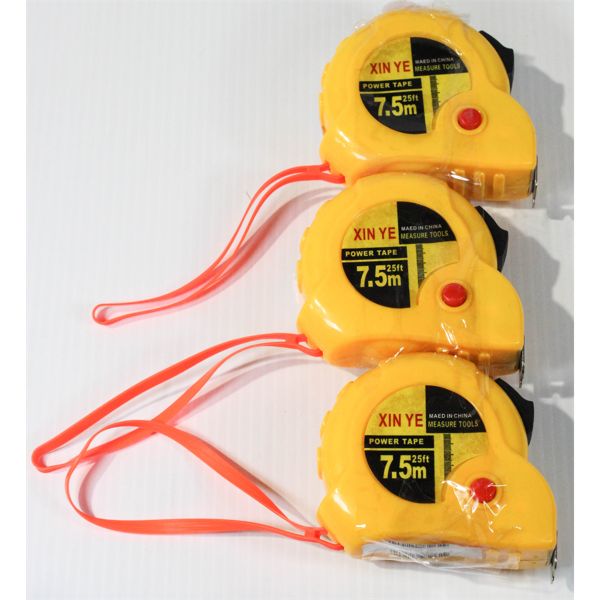 3 X 25' TAPE MEASURES