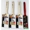 Image 1 : 4 ANGLED POLYESTER BRISTLED PAINT BRUSHES - 1.5" - 2/5"