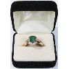 Image 1 : ESTATE LADIES RING STERLING SILVER W/GREEN STONE