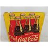 Image 2 : 1950 Coca Cola 'Take Home a Carton' 6 Pack Bottle Metal Sign, Made in Canada - 53'' x 35''