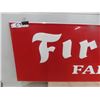 Image 2 : Fire Stone Farm Tires Embossed Metal Sign 72'' x 18''