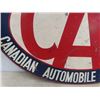 Image 8 : CAA 'Canadian Automobile Association' Heavy Metal Double Sided Oval Sign 27'' x 19'' 