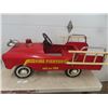 Image 1 : AMF Fire Fighter Pressed Steel Pedal Car 43'' x 21'' x 17'' 