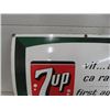 Image 2 : 7up "First Against Thirst" Porcelain Sign in English and French 28'' x 20'' 