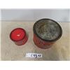 Image 2 : 2 Lubriko Grease Tins 5 LBS and 1 LBS 