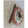 Image 8 : Veedol Porcelain Double Sided Flange Sign in Spanish 18'' x 17 1/2'' 