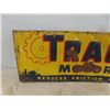 Image 2 : Tracto Motor Oil Tin Embossed Sign by Stout Sign Company, Made in USA 35'' x 12''