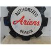 Image 8 : Ariens Authorized Dealer Double Sided Metal Sign with Original Brackets, Stout Sign Company USA 35 1