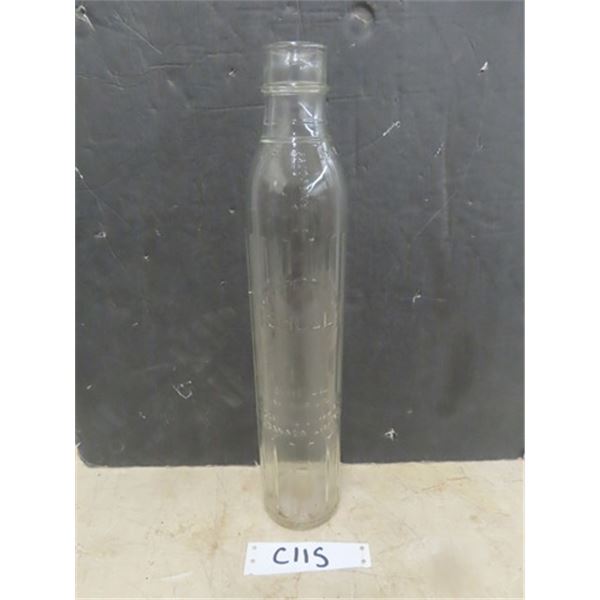 Shell Embossed Motor Oil Company of Canada 1 Imperial Quart Oil Bottle ...