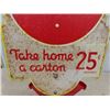 Image 8 : Coca Cola 'Take Home a Carton' Drink Rack with 4 Arms and Embossed Base, Metal Sign is Double Sided 