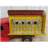 Image 8 : Metal Craft Pressed Steel Coca Cola Delivery Truck with All 10 Bottles, Original Paint 11'' Long 