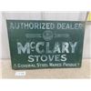 Image 1 : McClary Stoves Metal Double Sided Flange Sign 18''x12''