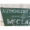 Image 2 : McClary Stoves Metal Double Sided Flange Sign 18''x12''