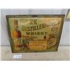 Image 1 : Cork Distilleries Whiskey Tin Sign, Self Framed 16'' x 12''
