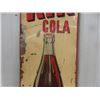 Image 3 : 1962 Kik Cola Metal Vertical Bottle Sign with Embossed Bottle, Barker Made in Canada 17'' x