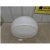 Image 2 : Milk Glass 1 Piece Gas Pump Globe 16'' Diameter Overall, Fits onto 13'' Globe Face 