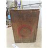 Image 2 : Atlantic Motor Oil Wood Shipping Crate with Lid, Holds 2 5 Gallon Cans 20 1/2'' x 10 1/2'' x 16'' 