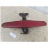 Image 2 : Vintage Pressed Steel Toy Airplane 12'' Long x 18'' Wing Span 