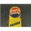 Image 2 : Pepsi Cola 'Prenez Un Pepsi' Tin Palm Press Sign in French 13 1/2'' x 3 1/2''