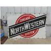 Image 1 : Chicago and North Western System Rail Road Tin Sign 54'' x 36'' 